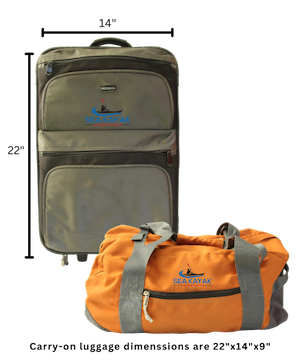 Sea Kayak Adventures recommended luggage