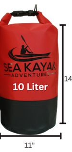 Sea Kayak Adventures provided 10L dry bag