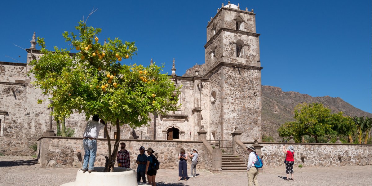 View of a castle in Loreto Baja