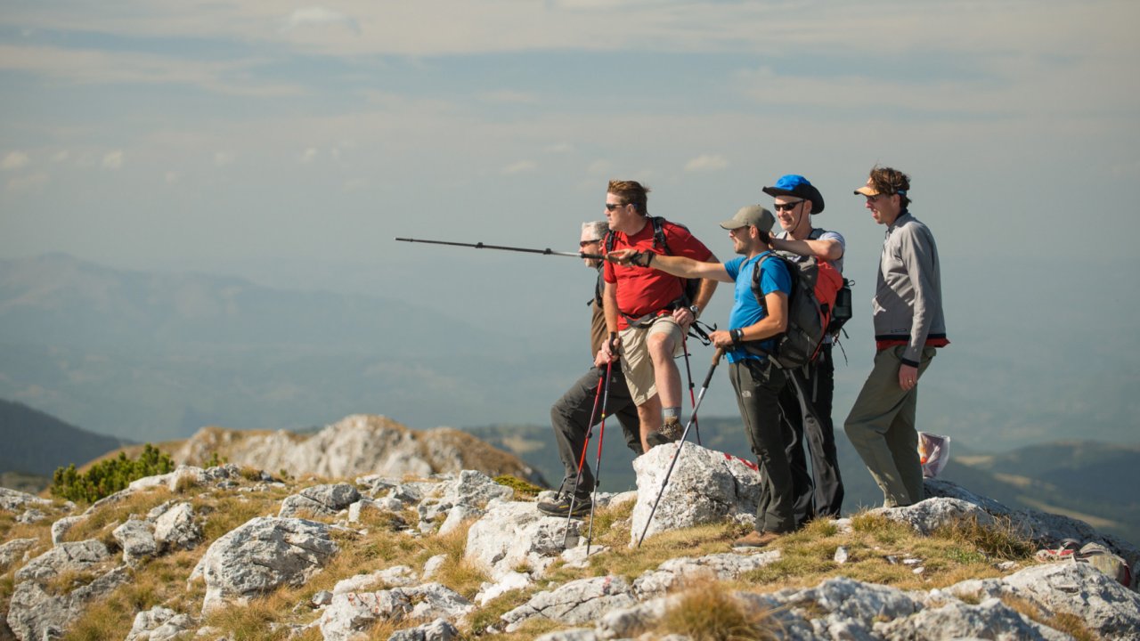 Hikers in Albania