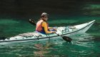 woman in sea kayak, baja