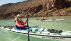 woman sea kayaking