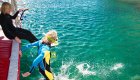 women snorkeling in Baja