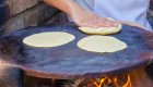 woman making authentic mexican tortillas