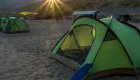 tents on beach in baja