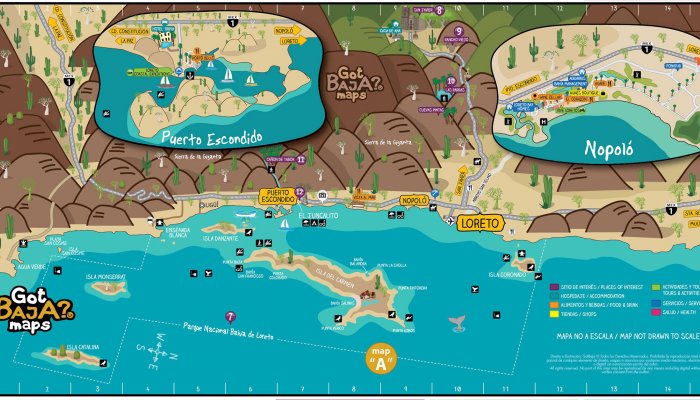 Map of the Loreto Islands