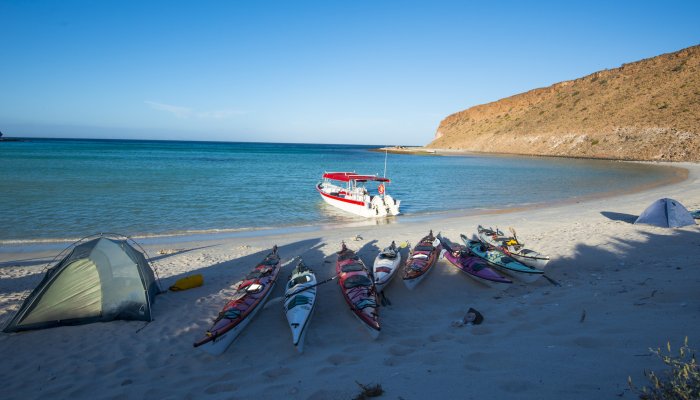 Panga on the beach near La Paz