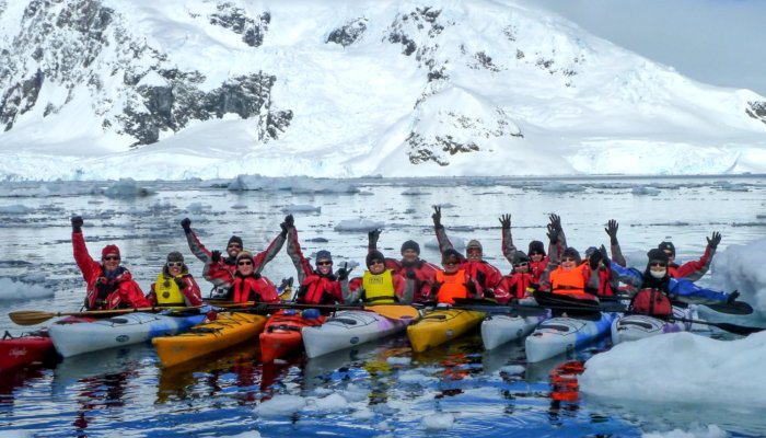 sea kayaks in antarctica